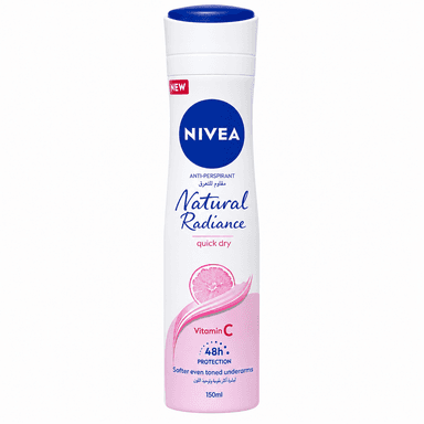اسپری ضد تعریق زنانه نچرال رادیانس Natural Radiance ویتامین C کوییک درای Quick Dry حجم 150 میل
