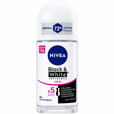 رول مام بلک اند وایت کلیر ۵۰ میلی‌لیتر | Black & White Clear Roll-On 50ml